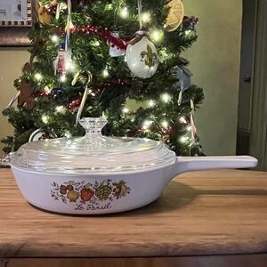 Vintage Corningware Spice if Life P-83-B lidded skillet
